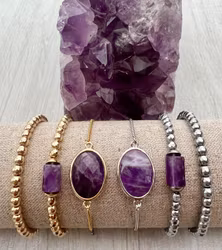 Ametist liten cylinder, 1 st