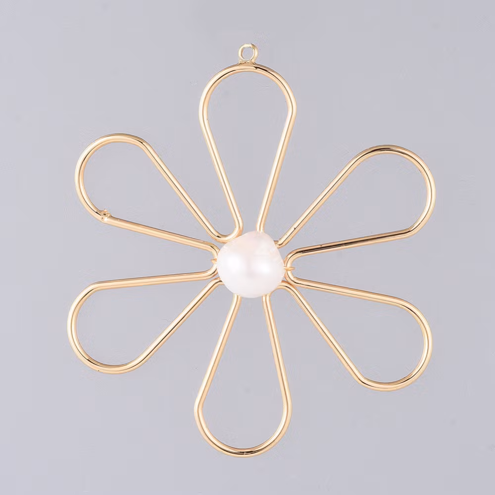 Guldfärgat hänge blomma med sötvatten, 1 st