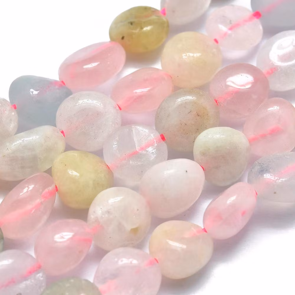 Morganit nuggets, 1 sträng