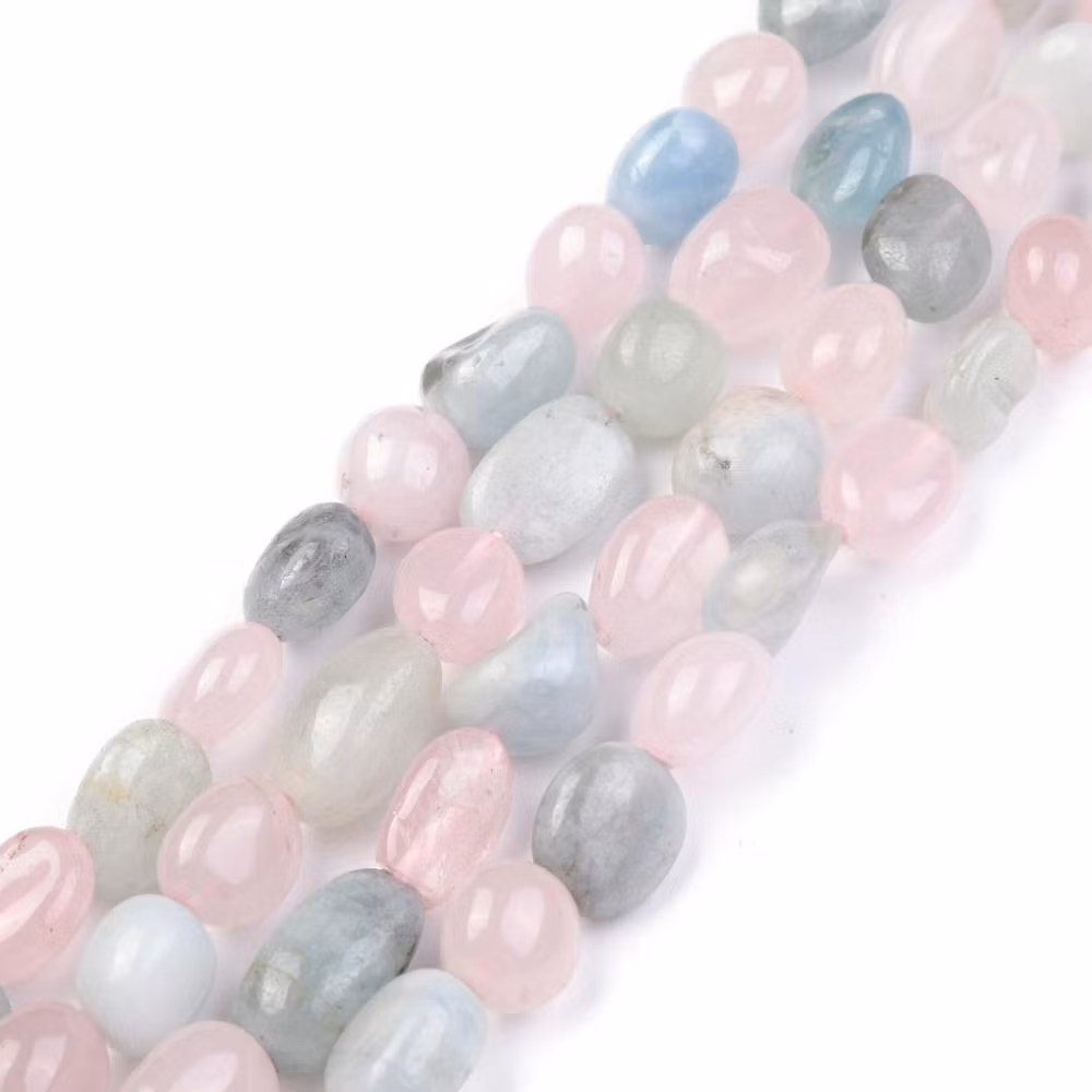 Morganit nuggets, 1 sträng