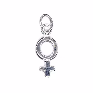 Sterling silver berlock kvinnosymbol, 1 st