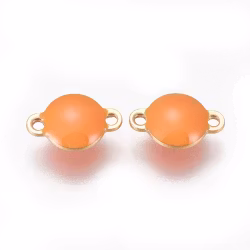 REA: Guldfärgat rostfritt stål connector orange, 1 st