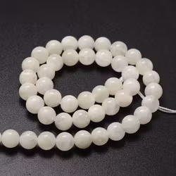 Moonstone white 5-6 mm, 1 strand