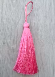 REA: Handgjord silkestofs cerise, 1 st