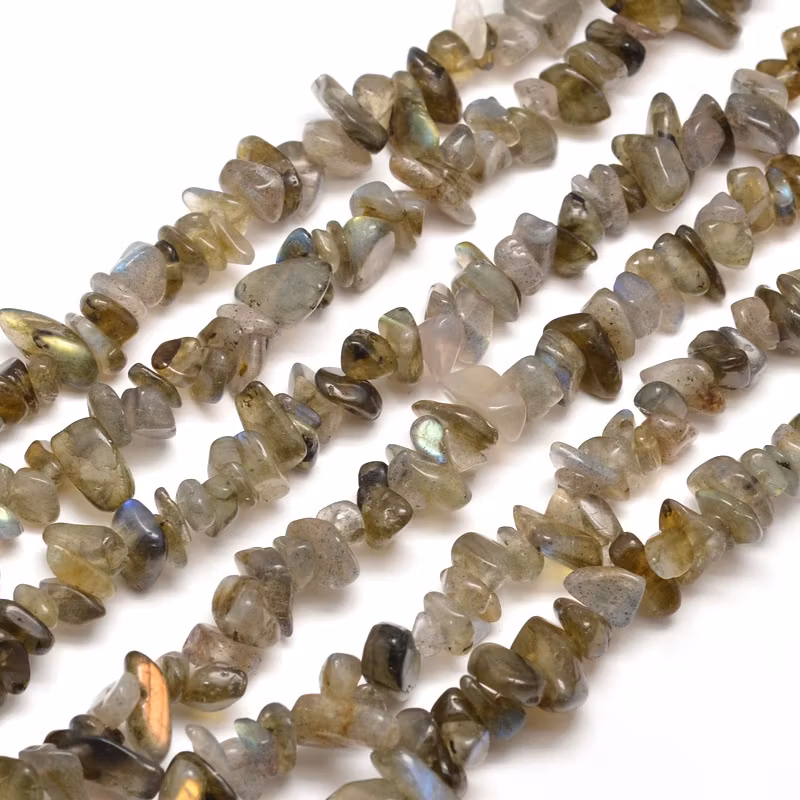 Labradorite chips, 1 sträng