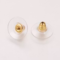 REA: Ear nuts platta guld, ca 10 st