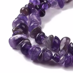 Ametist chips mörk, 1 sträng