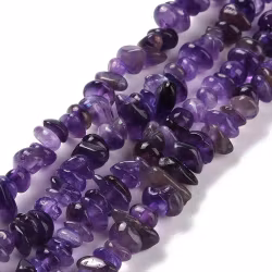 Ametist chips mörk, 1 sträng