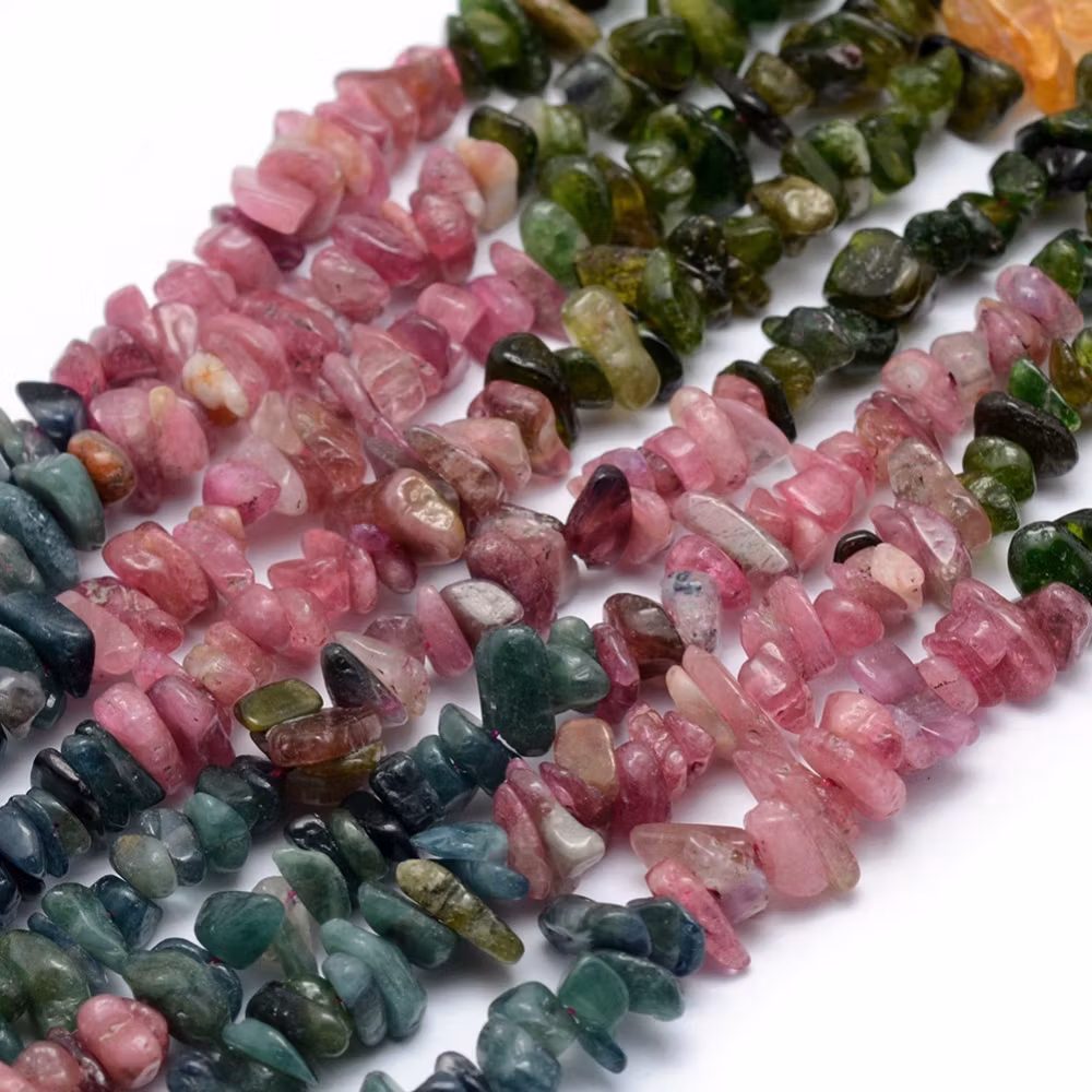 Turmalin chips graderade, 1 sträng