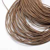 Lädersnöre ca 1.5 mm ljusbrun, 1 m