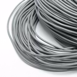 Leather cord approx. 1.5 mm gray, 1 m