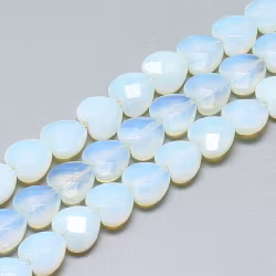 Opalite hjärta 10 mm, 1 st