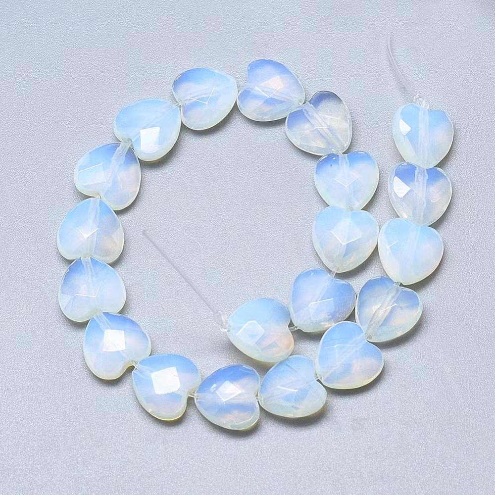 Opalite hjärta 10 mm, 1 st