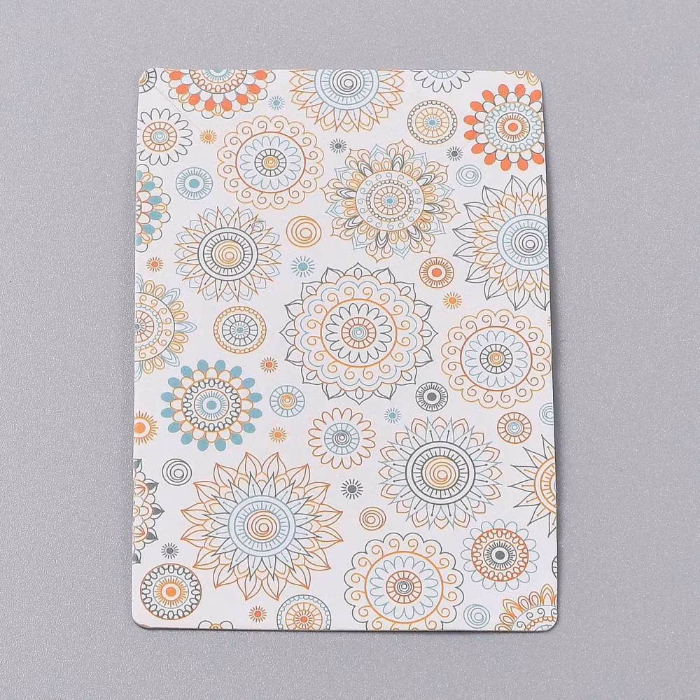 Displaykort till smycken mandala, 10 st