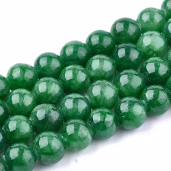 Jade 6 mm grön, 1 sträng