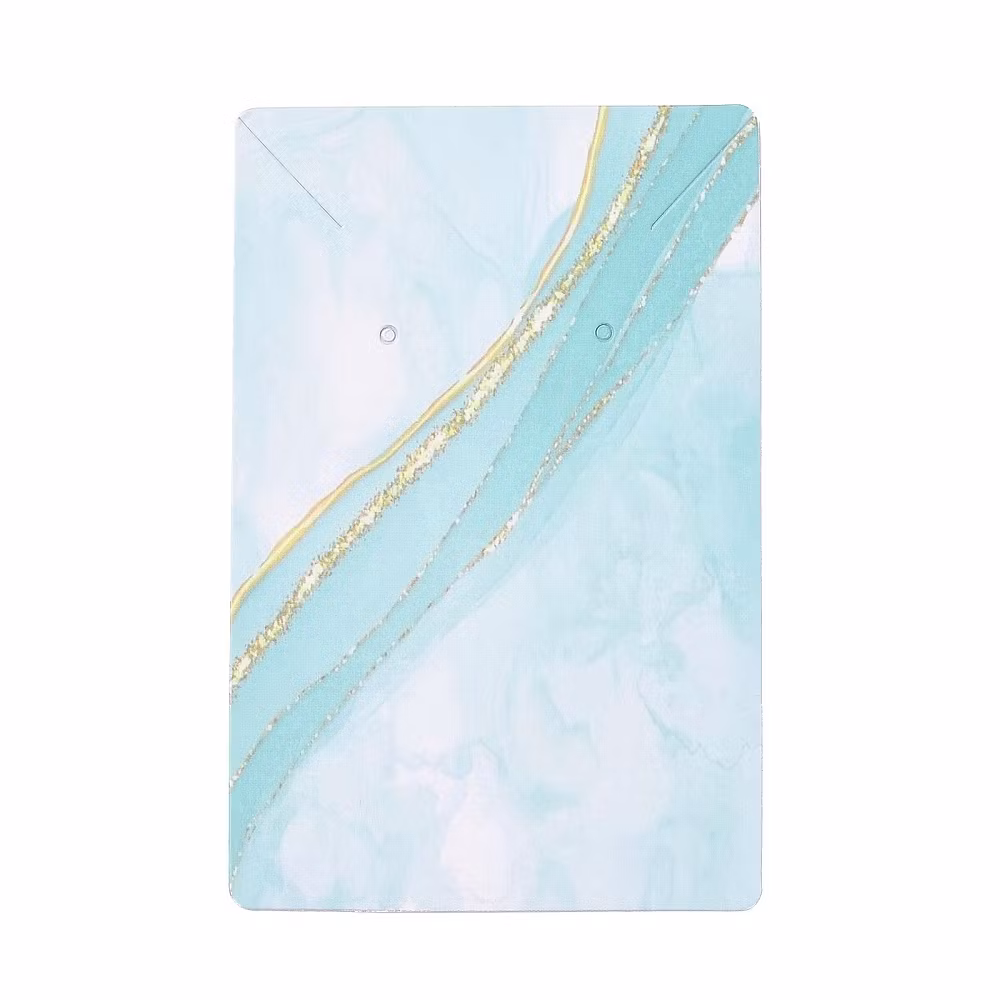 Displaykort till smycken aqua, 10 st