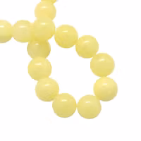 Jade 6 mm ljusgul, 1 sträng