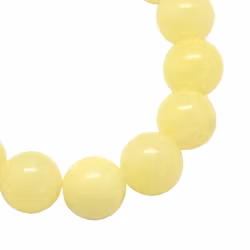 Jade 4 mm ljusgul, 1 sträng