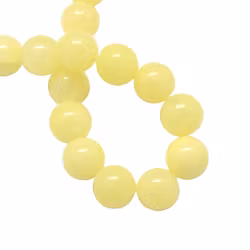 Jade 4 mm ljusgul, 1 sträng