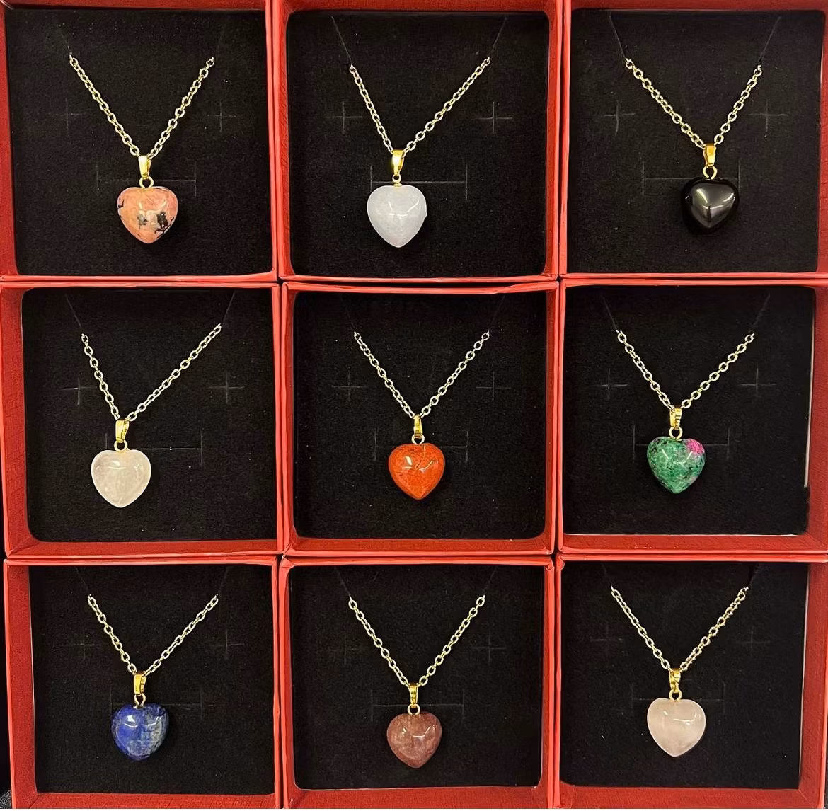 Guldfärgat hänge hjärta ametist, 1 st