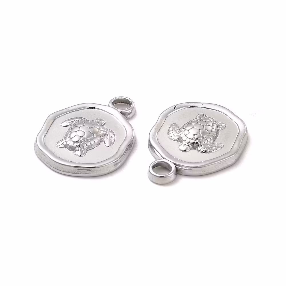 Rostfritt stål rund sköldpadda, 1 st