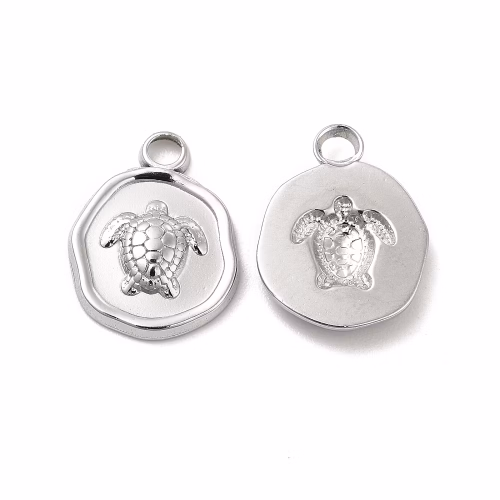 Rostfritt stål rund sköldpadda, 1 st