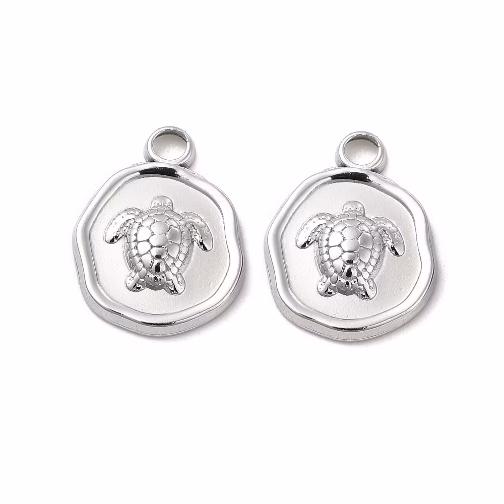 Rostfritt stål rund sköldpadda, 1 st