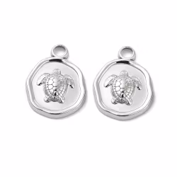 Rostfritt stål rund sköldpadda, 1 st