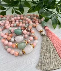 Rosenkvarts stor cylinder, 1 st