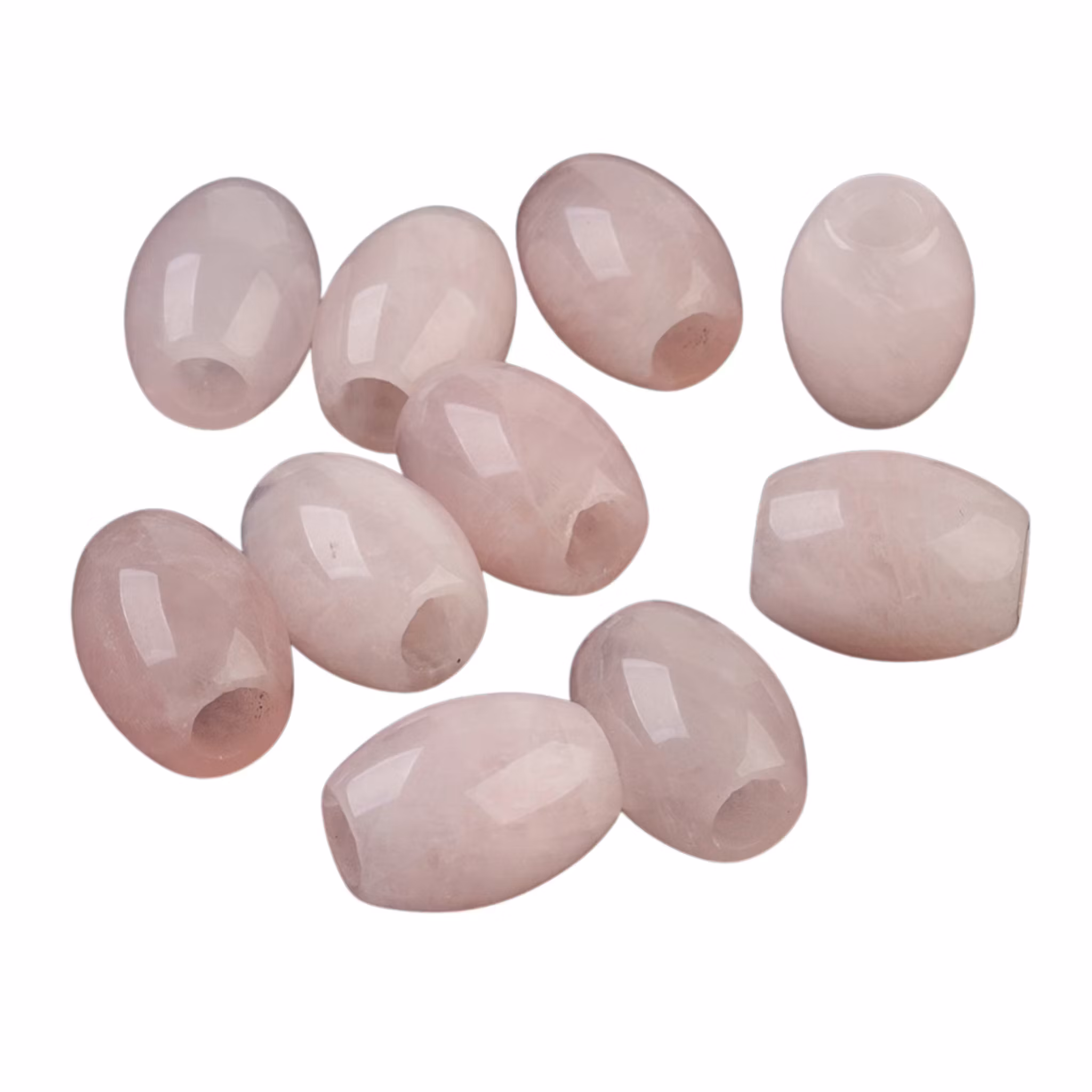 Rosenkvarts stor cylinder, 1 st