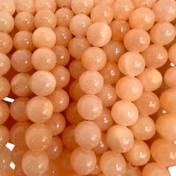 Jade 8 mm ljus aprikos, 5 strängar