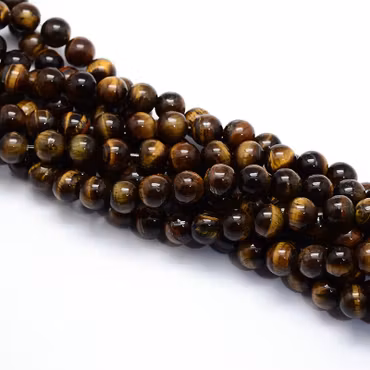 Tigeröga 4 mm, 1 sträng