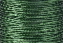 Vaxad bomullstråd 1 mm mörkgrön, 5 m