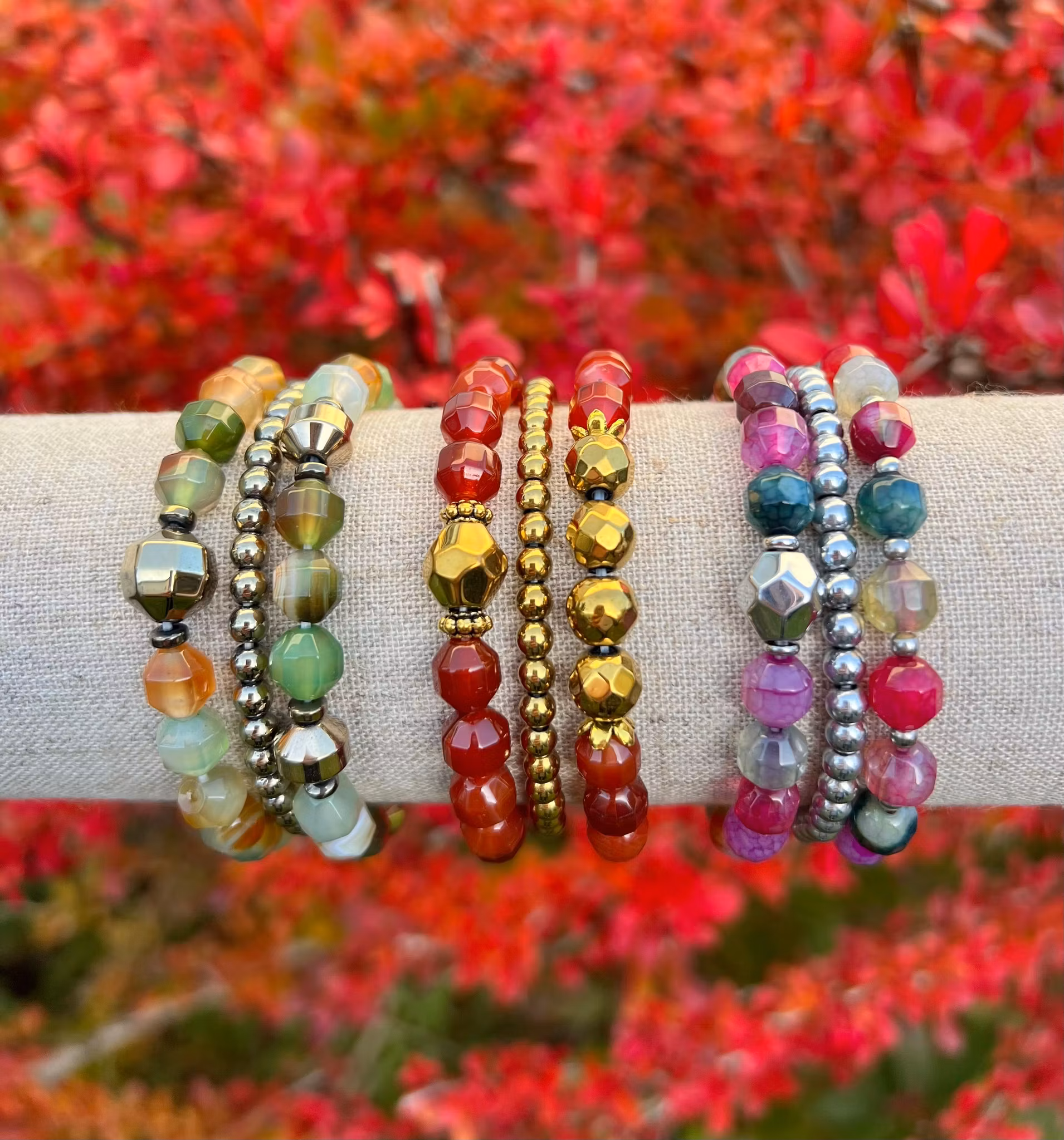 REA: Bronzefärgad hematit facetterade 10-12 mm, 10 st