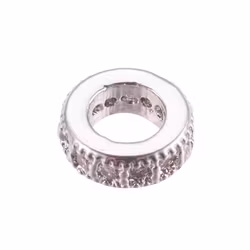 Antikfärgad strassrondell med cubic zirconia, 1 st