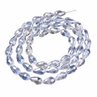 Facetterade glasdroppar glas AB 15 mm, 10 st