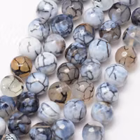 Snow Agate 8 mm, 1 sträng