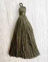 Handgjord bomullstofs oliv, 1 st