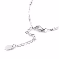 Rostfritt stål armbandslänk med tuber, 1 st