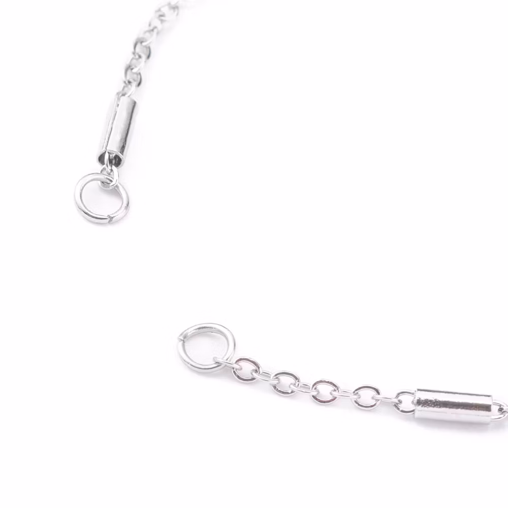 Rostfritt stål armbandslänk med tuber, 1 st