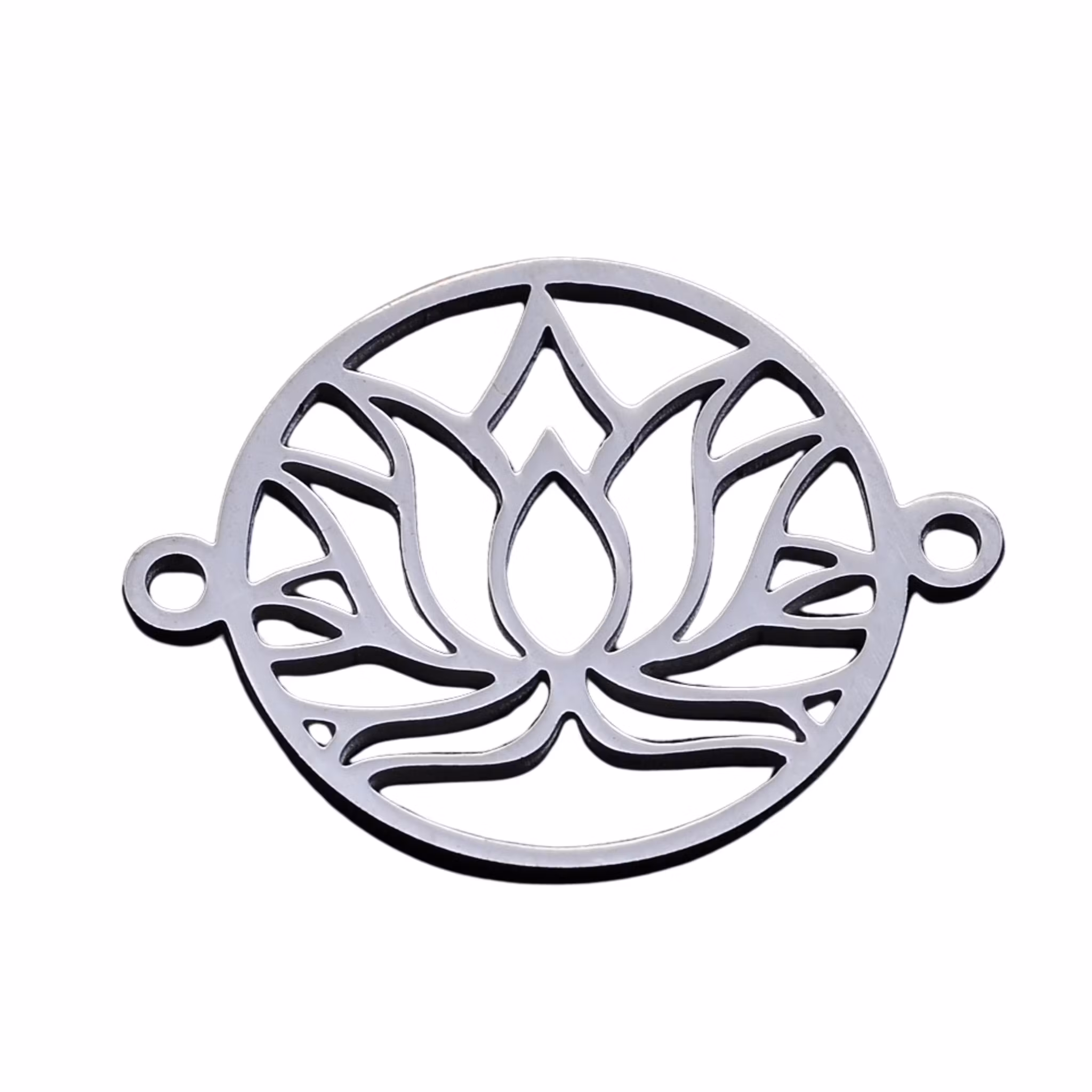 Rostfritt stål connector lotus, 1 st