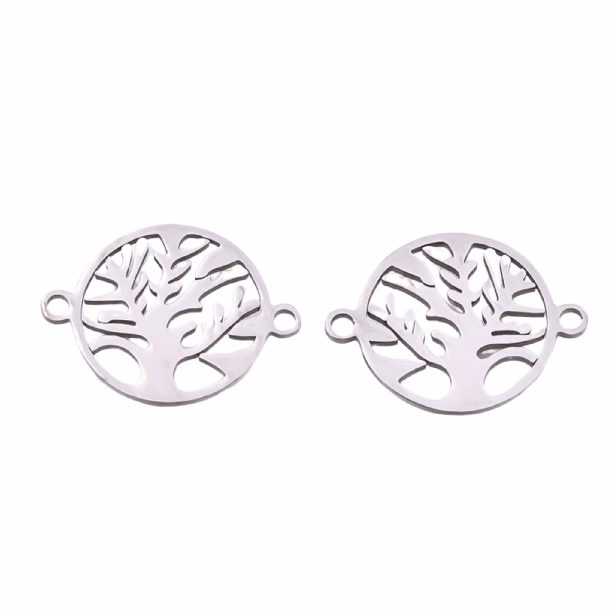 Rostfritt stål connector livets träd, 1 st