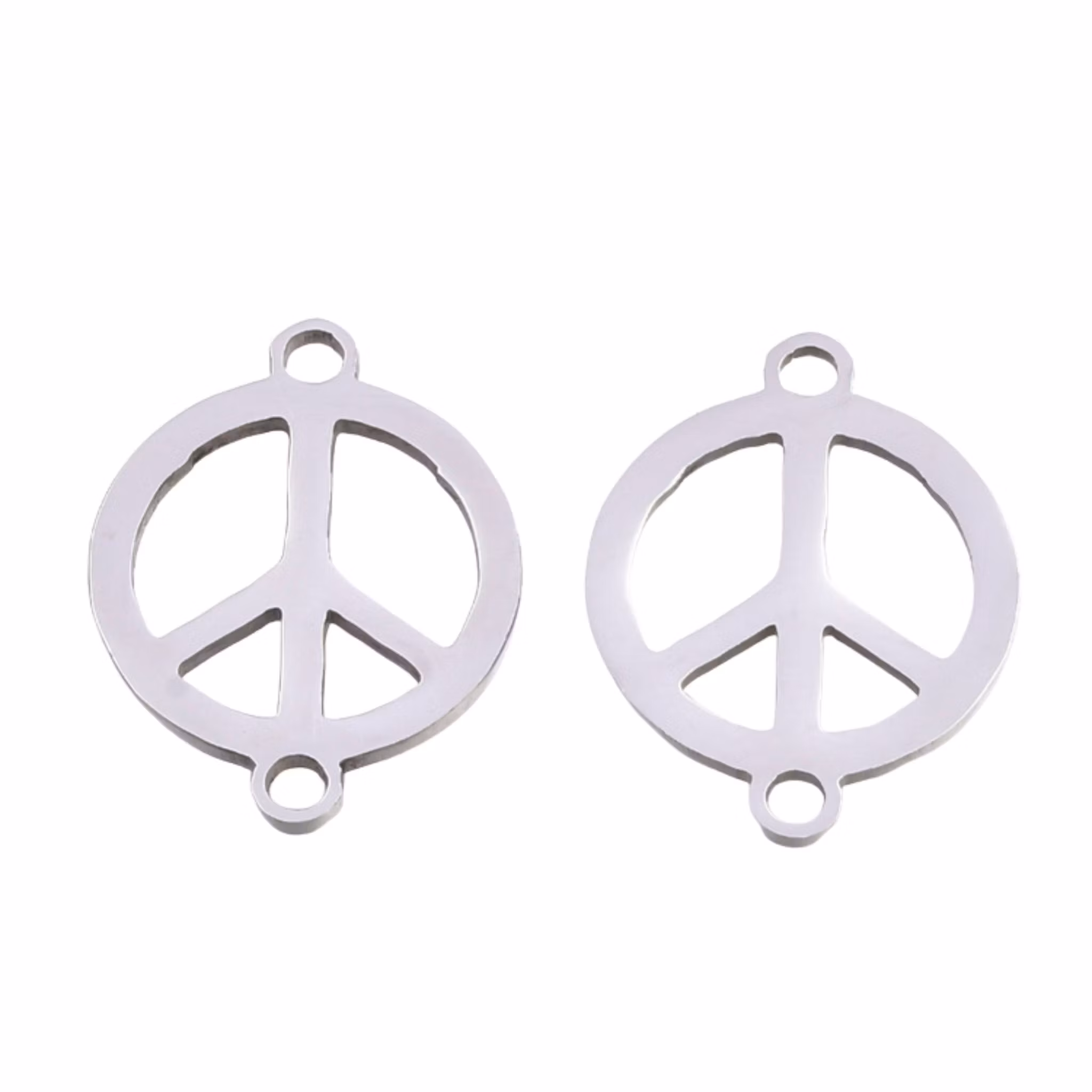 Rostfritt stål connector peace, 1 st