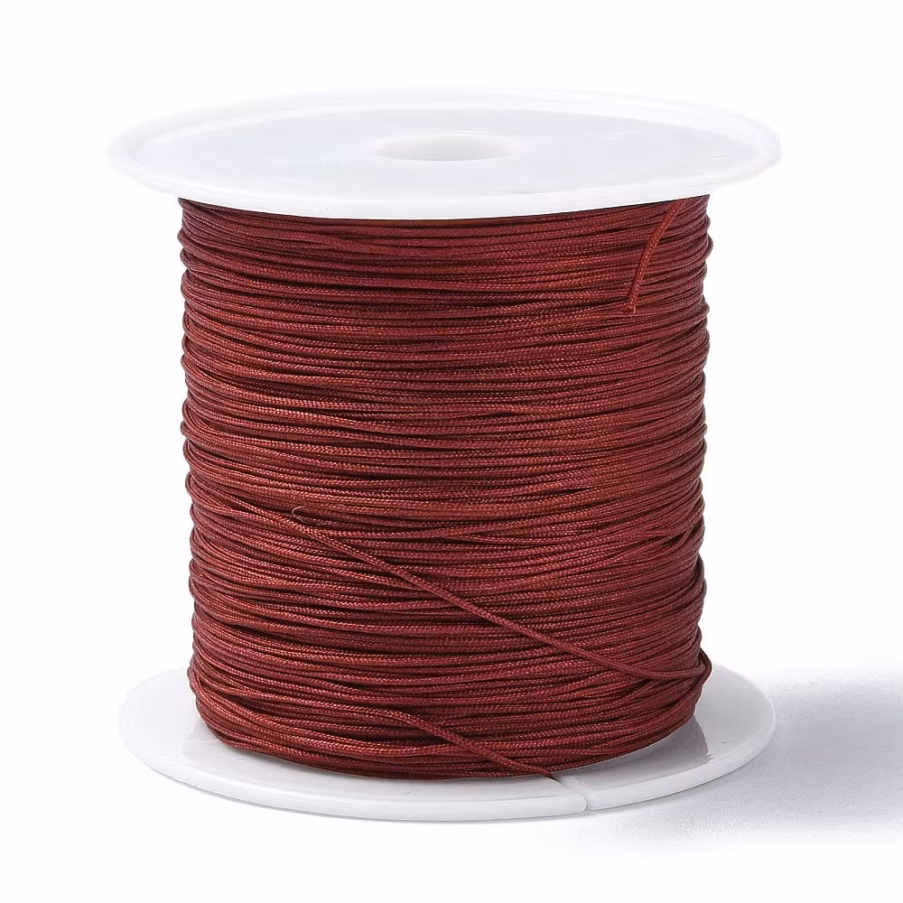 Nylontråd 0.4 mm mörkröd, 1 rulle