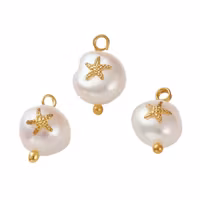 REA: Guldfärgade berlocker sötvatten sjöstjärna, 5 st