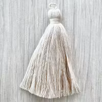 Handgjord bomullstofs ljusbeige, 1 st