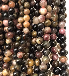 Turmalin 8 mm, 1 sträng