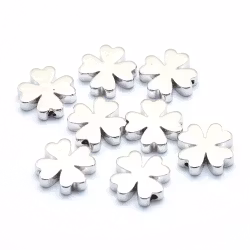 Antikfärgad pärla liten fyrklöver, 1 st