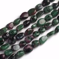Ruby Zoisite nuggets, 1 sträng