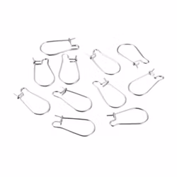 Kirurgiskt stål långa örkrokar, 10 st